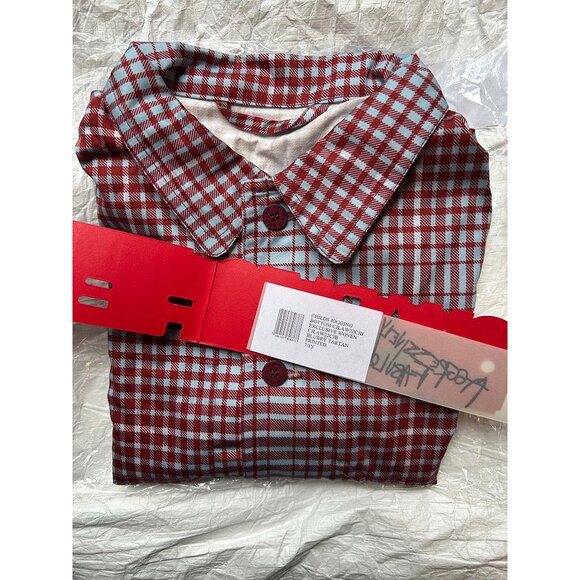 NWT CHARLES JEFFREY LOVERBOY BLURRY TARTAN WORKWEAR JACKET, SIZE: 7/8 - Picture 2 of 4